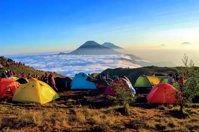 Camping Ground Terbaik Di Jawa Tengah Sunrise Camp Gunung Prau
