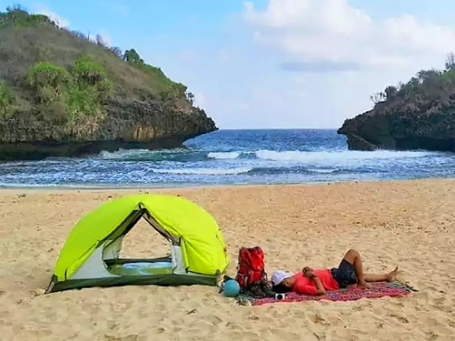 Spot Camping Di Pantai Gunungkidul Pantai Sedahan