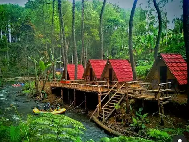 Tempat Camping Di Pangalengan Saung Awi Wisata Kampung Singkur