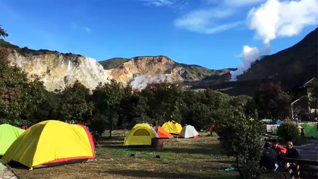 Tempat Camping Di Garut Papandayan Camping Ground