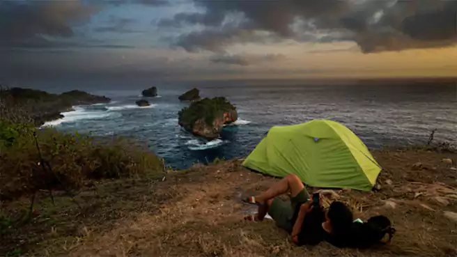 Tempat Camping Di Blitar Wisata Tebing Petung