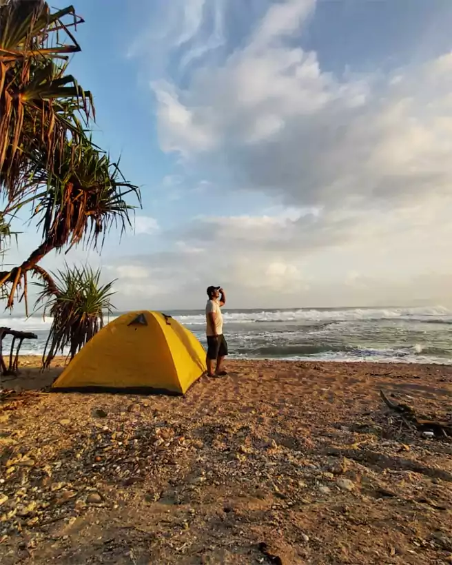 Tempat Camping Di Pangandaran Pantai Karapyak Pangandaran