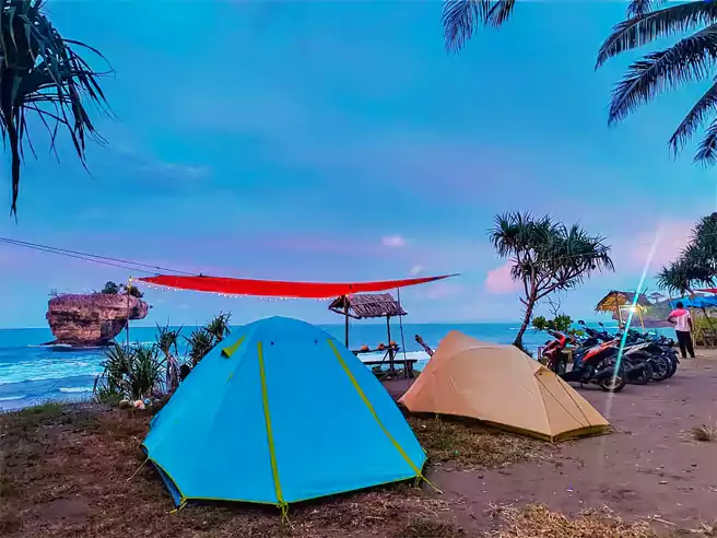 Tempat Camping Di Pangandaran Pantai Madasari