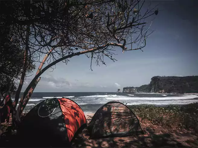 Tempat Camping Di Tulungagung Pantai Sanggar