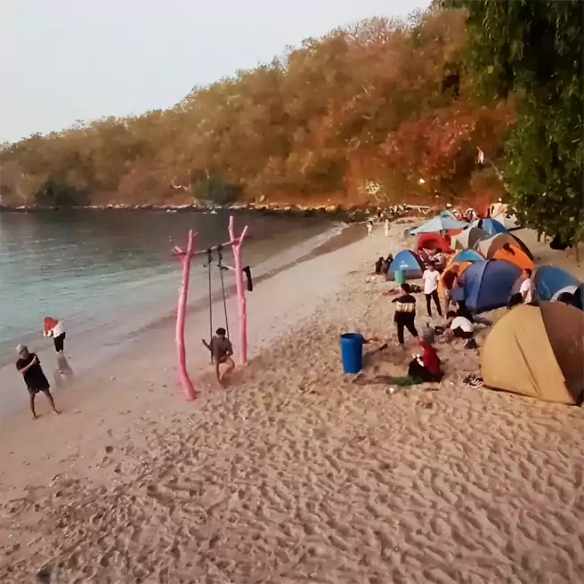 Tempat Camping Di Sekitar Lombok Tengah Kecinan Beach