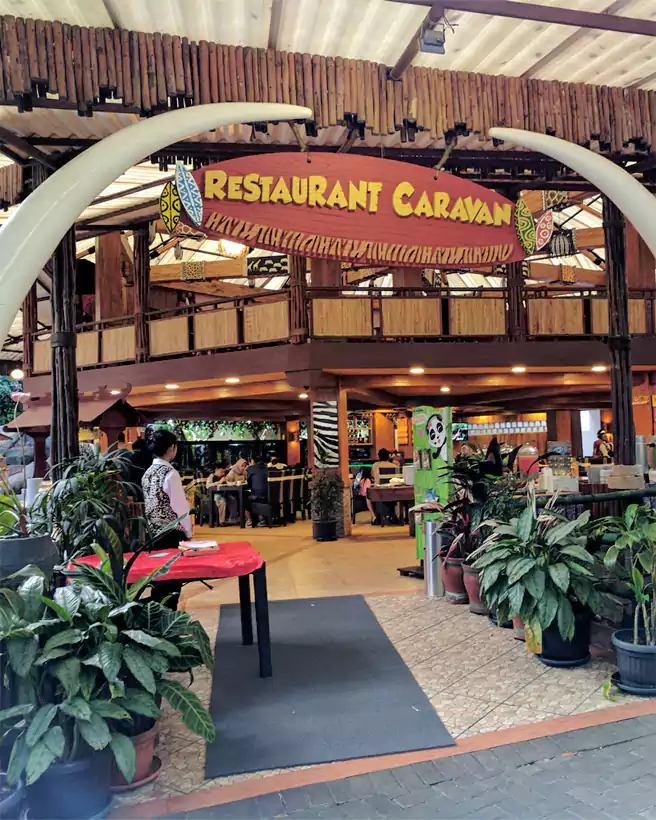 Glamping Bogor Restaurant Caravan Taman Safari Lodge