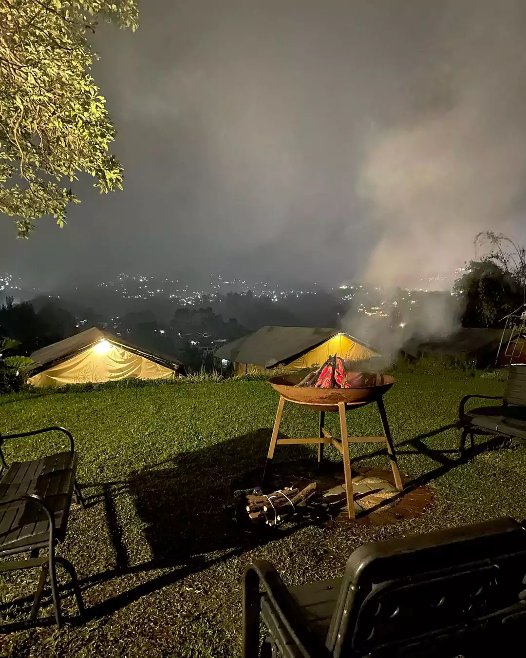 Night View Firecamp Trizara Resorts