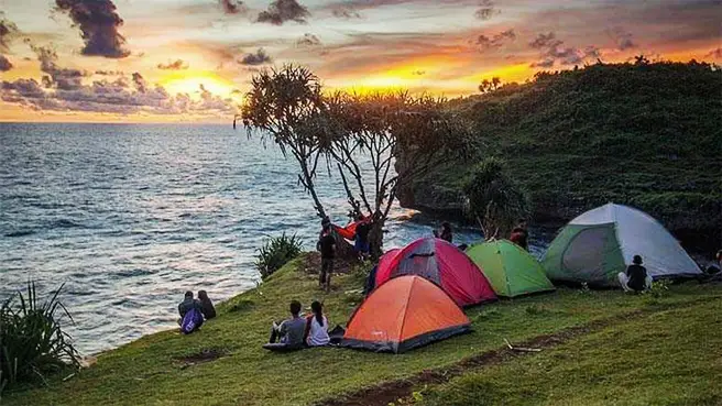 Tempat Camping Di Jogja Wisata Tanjung Kesirat